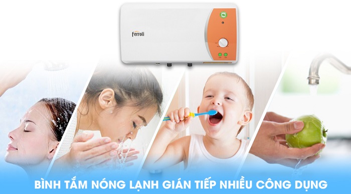 Máy nước nóng gián tiếp Ferroli Verdi TE 15 lít