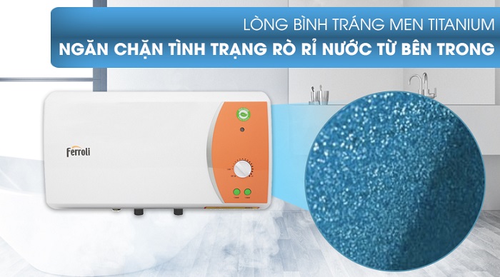 Máy nước nóng gián tiếp Ferroli Verdi TE 15 lít